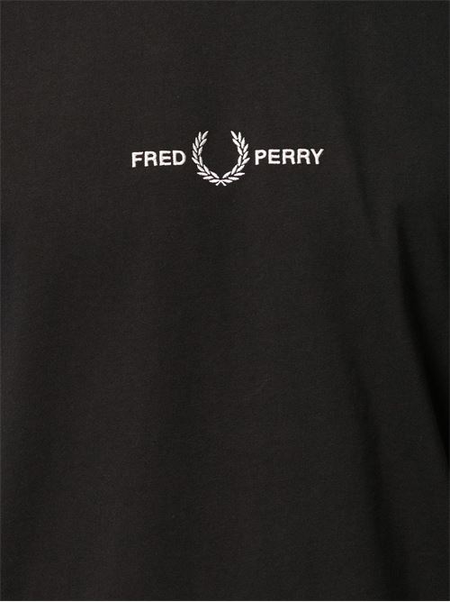 T-shirt uomo con ricamo logo sul petto FRED PERRY | M2706102
